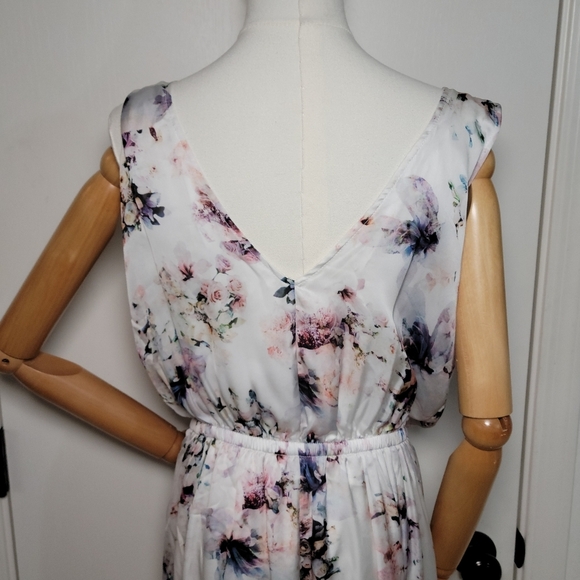 Show Me Your Mumu White Floral Kendall Maxi Dress Size XL Boho Weddin Maxi Dress - Picture 9 of 13